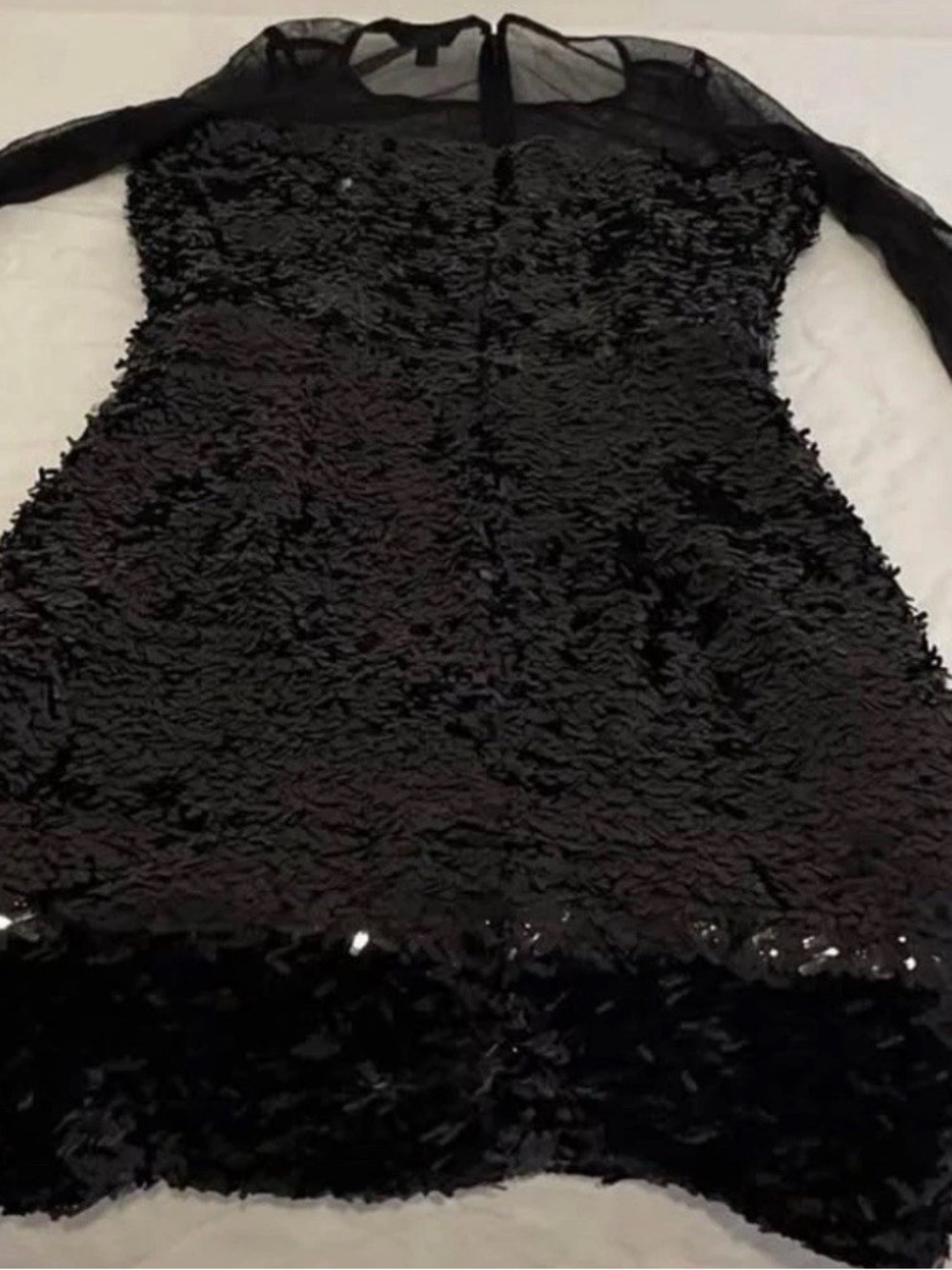 Guess Dress Black Mesh Sleeved Women Size 0